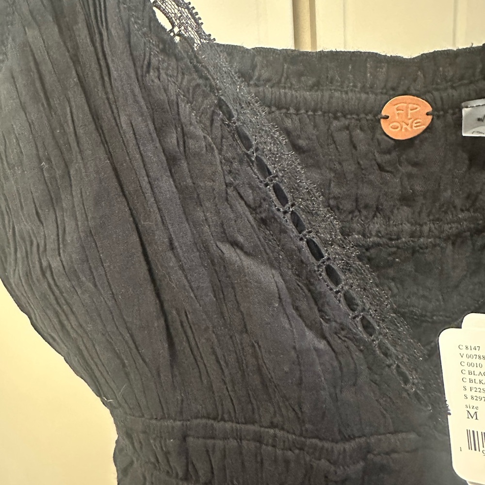 NWT Free People Delia Slip Black Casual Dress - M - Picture 6 of 11